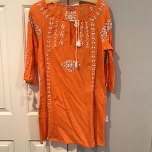 Calypso beach cover up, Orange size S